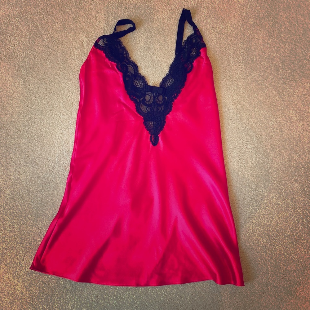 Black and red cami lingerie- Victoria secret